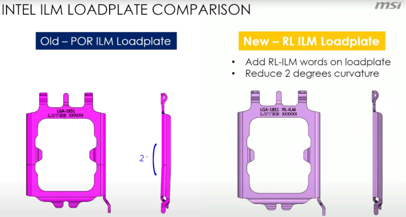 В Intel LGA1851 установлена новая прижимная рамка, которая помогает снизить температуру на 1-2 градуса