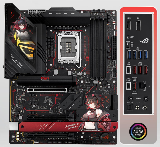 ASUS выпускает материнскую плату ROG STRIX Z890-H "RO JI" Special Edition за $384