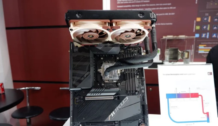 Прототип термосифонного жидкостного охладителя для ЦП без помпы от Noctua