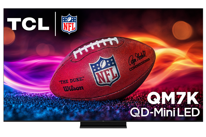 TCL QM7K QD-Mini LED 4K имеет высокую яркость, CrystGlow HVA для улучшения контрастности и Game Accelerator 288 VRR