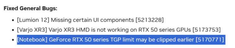 NVIDIA незаметно исправляет проблему максимального TGP на графических процессорах GeForce RTX 50 Laptop