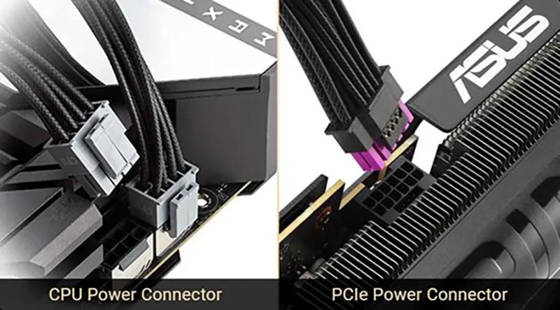 Блок питания ASUS 3000 Вт поддерживает 4 видеокарты RTX 5090 и оснащен цветным кабелем 12V-2x6 и позолоченным разъемом